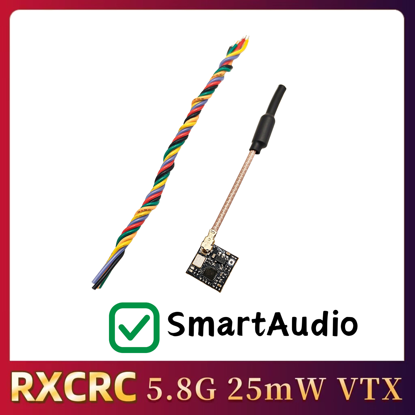 RXCRC 5.8GHz 48CH FPV 25mW Ana - Fpv Drone Transmitter 评论和价格